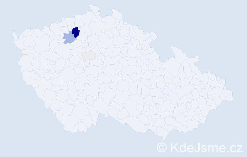 Příjmení: 'Hromová', počet výskytů 6 v celé ČR
