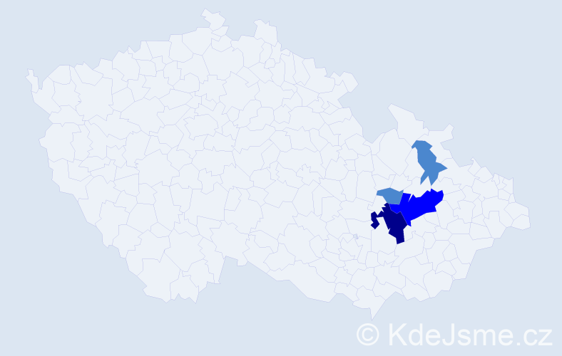 Příjmení: 'Riedinger', počet výskytů 16 v celé ČR