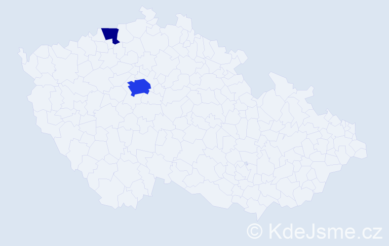 Příjmení: 'Puddu', počet výskytů 15 v celé ČR