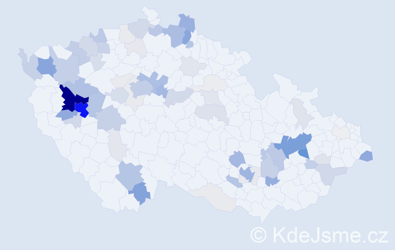 Příjmení: 'Hauerová', počet výskytů 337 v celé ČR