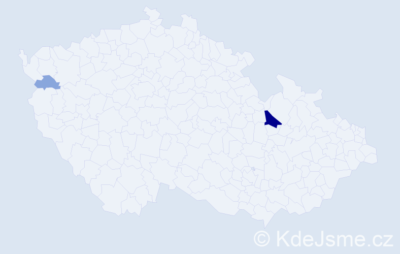 Příjmení: 'Korvinyová', počet výskytů 7 v celé ČR