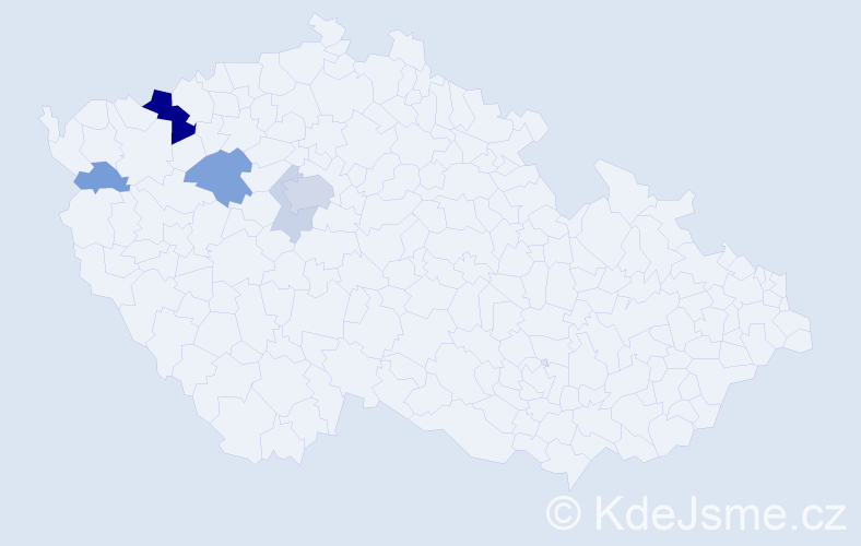 Příjmení: 'Domanjová', počet výskytů 16 v celé ČR