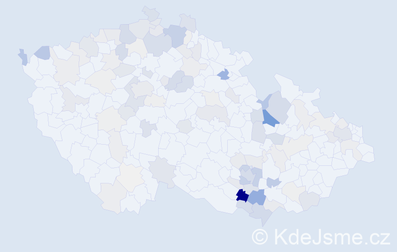 Příjmení: 'Effenbergerová', počet výskytů 294 v celé ČR