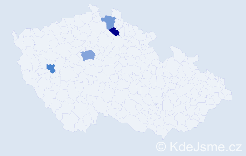 Příjmení: 'Edel', počet výskytů 9 v celé ČR