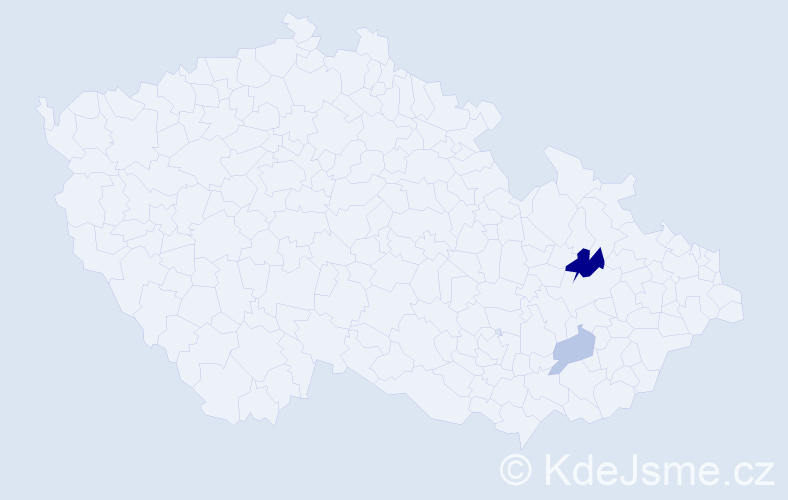 Příjmení: 'Balasko', počet výskytů 4 v celé ČR