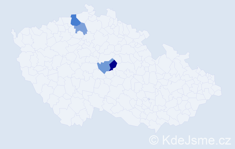 Příjmení: 'Fedorovič', počet výskytů 13 v celé ČR