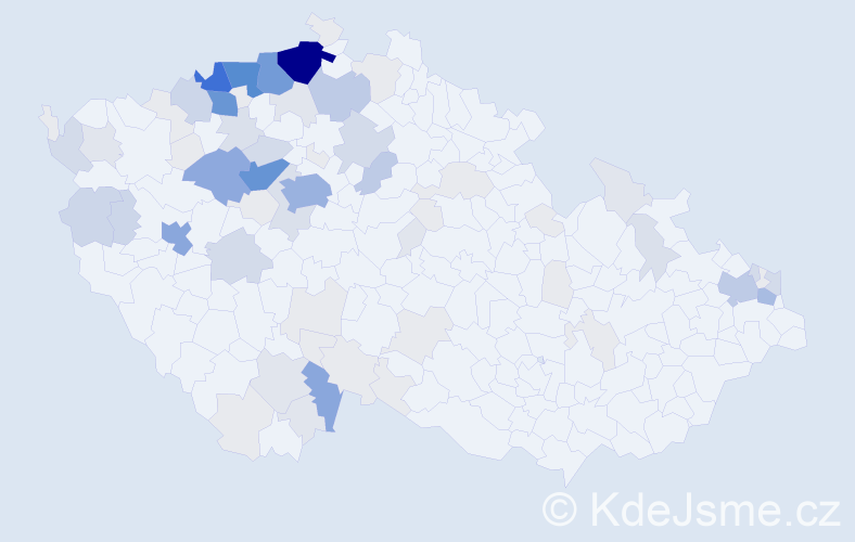 Příjmení: 'Nistor', počet výskytů 377 v celé ČR