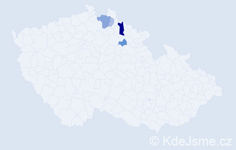 Příjmení: 'Zadrobilová', počet výskytů 8 v celé ČR