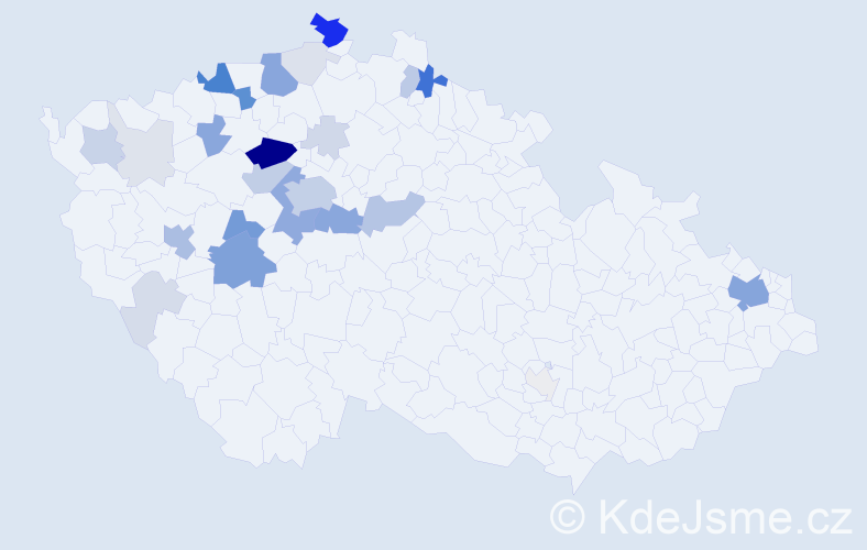 Příjmení: 'Filipovská', počet výskytů 121 v celé ČR
