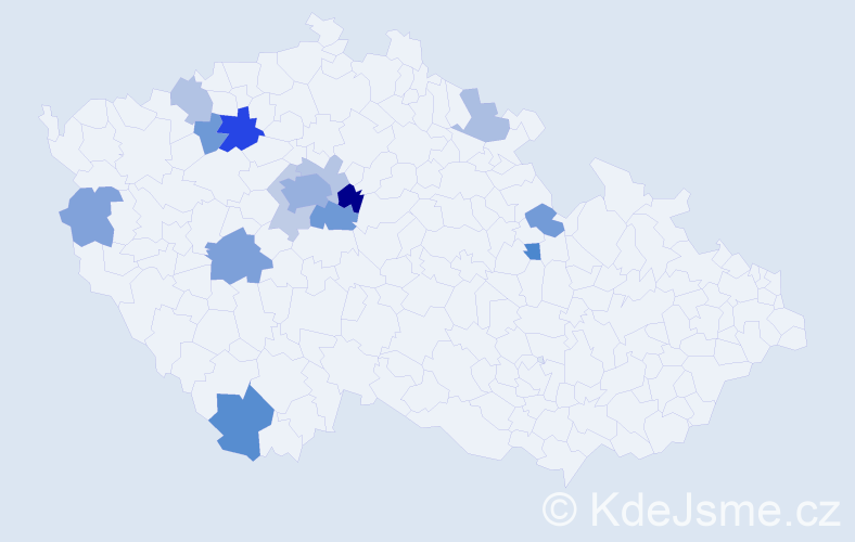Příjmení: 'Šatopletová', počet výskytů 32 v celé ČR