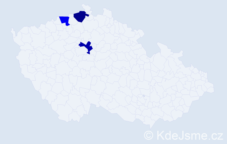 Příjmení: 'Demus', počet výskytů 3 v celé ČR