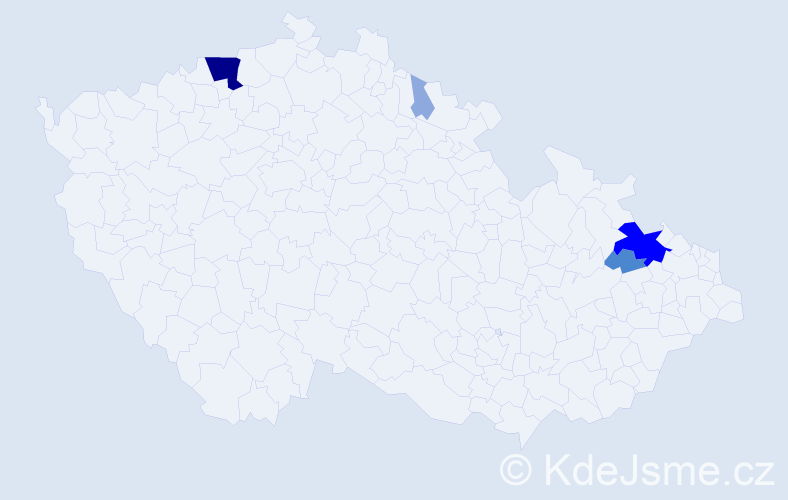 Příjmení: 'Hipschová', počet výskytů 12 v celé ČR