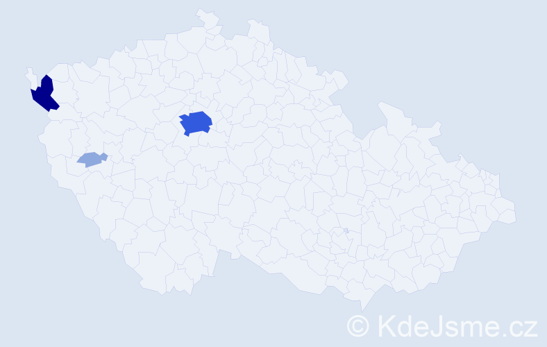 Příjmení: 'Strohmaierová', počet výskytů 9 v celé ČR