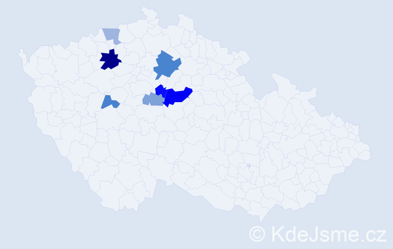 Příjmení: 'Keszegová', počet výskytů 14 v celé ČR
