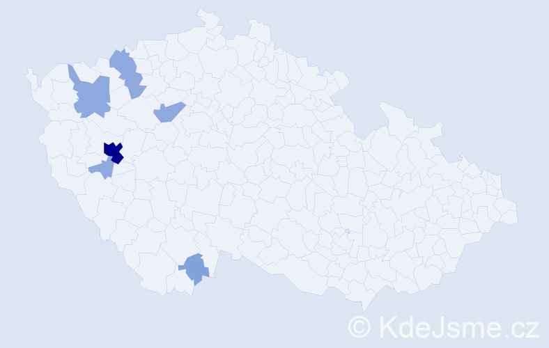 Příjmení: 'Valenz', počet výskytů 15 v celé ČR
