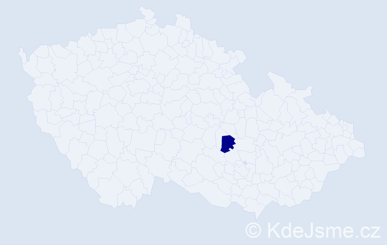 Příjmení: 'Kikutová', počet výskytů 1 v celé ČR