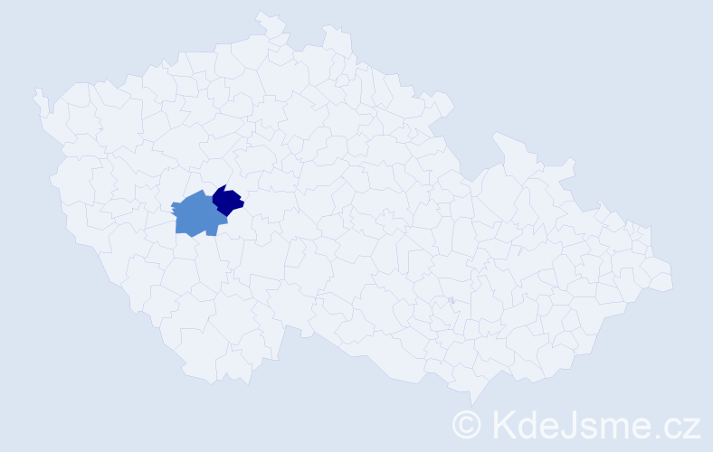 Příjmení: 'Nedoroščiková', počet výskytů 5 v celé ČR
