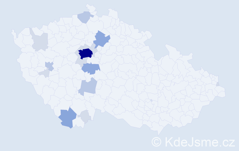 Příjmení: 'Fleischhansová', počet výskytů 40 v celé ČR
