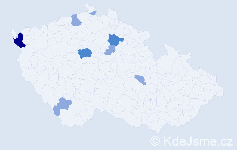 Příjmení: 'Grzywaczová', počet výskytů 14 v celé ČR