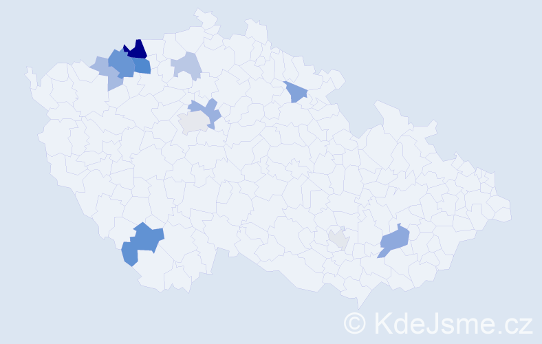 Příjmení: 'Kundert', počet výskytů 27 v celé ČR