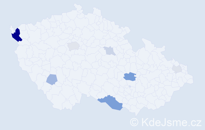 Příjmení: 'Kaššaiová', počet výskytů 18 v celé ČR