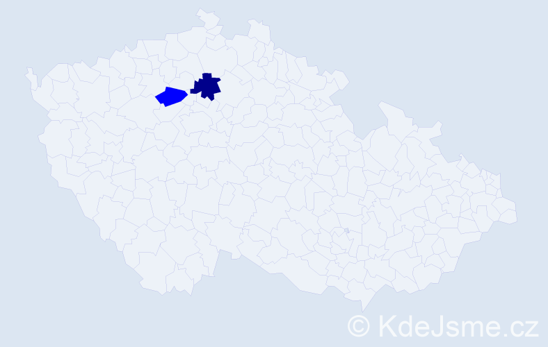 Příjmení: 'Cibulčíková', počet výskytů 3 v celé ČR