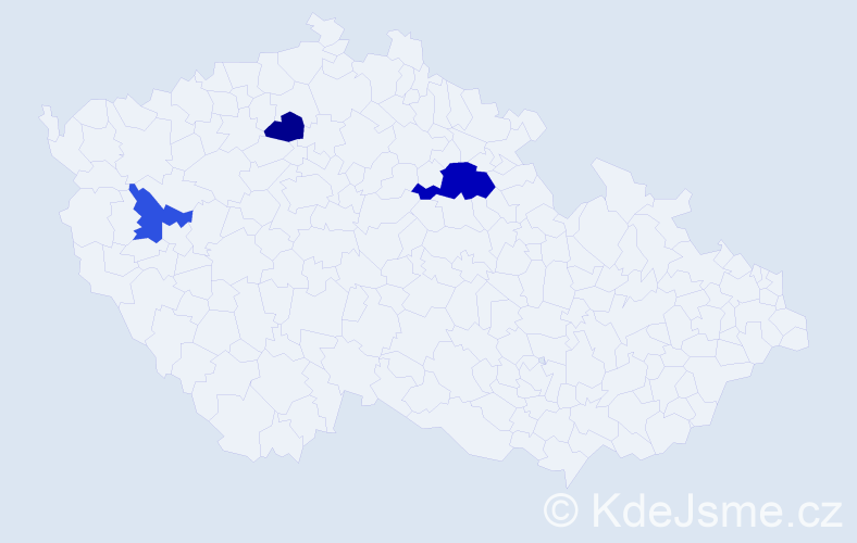 Příjmení: 'Menyhártová', počet výskytů 5 v celé ČR