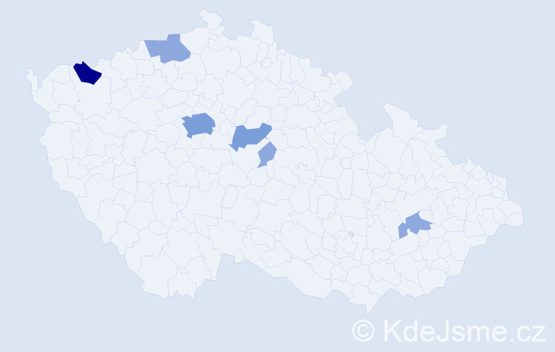 Příjmení: 'Havrilko', počet výskytů 15 v celé ČR