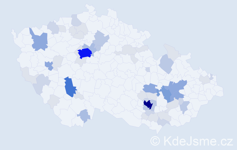 Příjmení: 'Fritzová', počet výskytů 158 v celé ČR