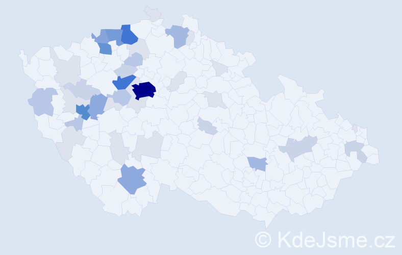 Příjmení: 'Lipert', počet výskytů 144 v celé ČR