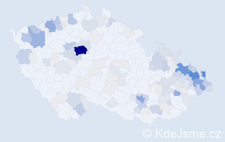 Příjmení: 'Kunzová', počet výskytů 476 v celé ČR