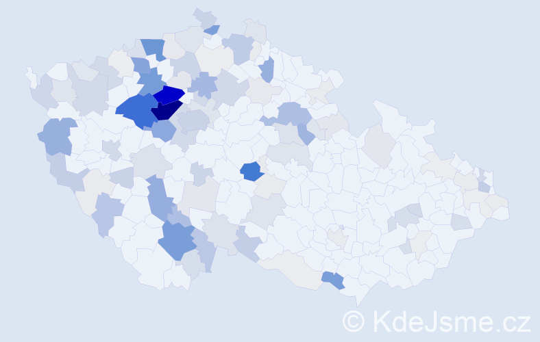 Příjmení: 'Frolík', počet výskytů 548 v celé ČR