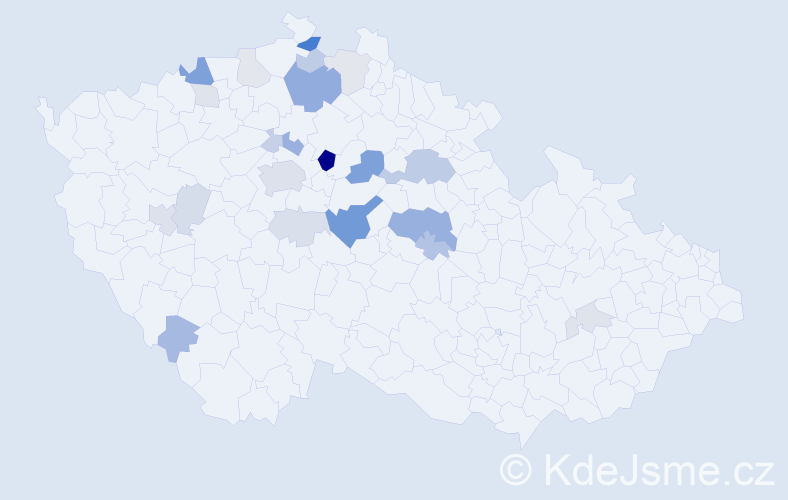 Příjmení: 'Sajfrt', počet výskytů 63 v celé ČR