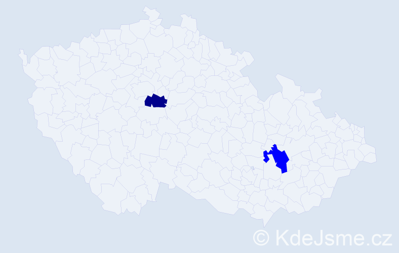 Příjmení: 'Wintner', počet výskytů 3 v celé ČR