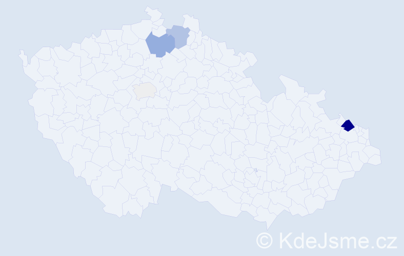 Příjmení: 'Czichon', počet výskytů 11 v celé ČR