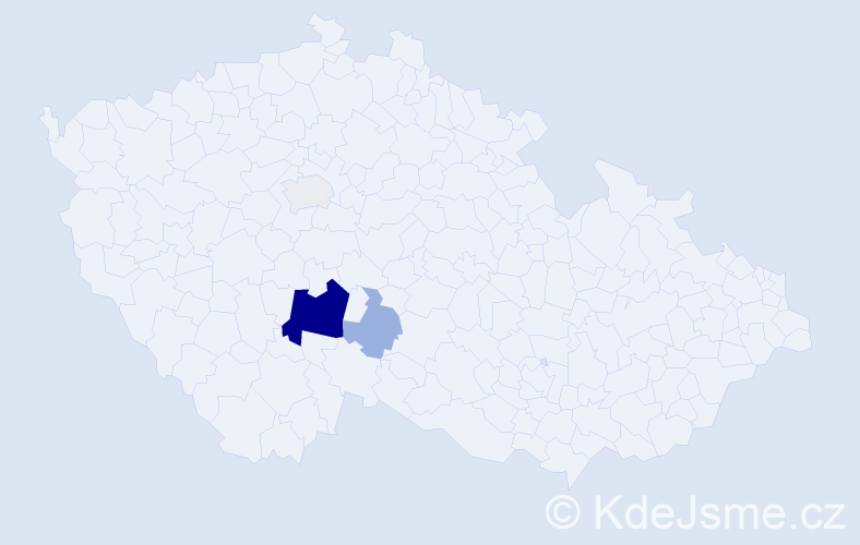 Příjmení: 'Loskota', počet výskytů 11 v celé ČR