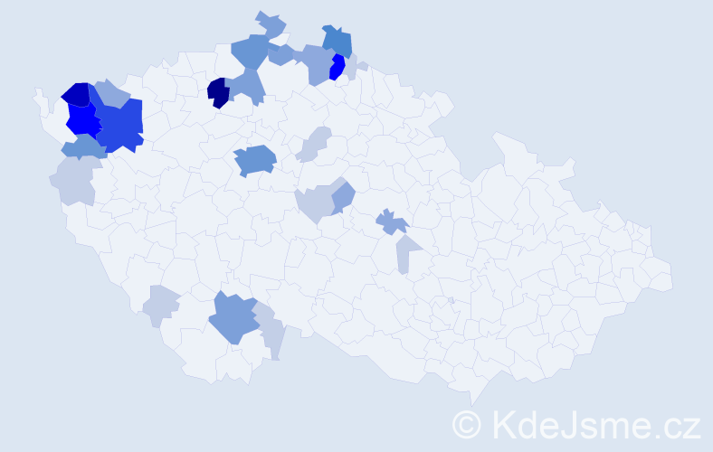 Příjmení: 'Latislav', počet výskytů 88 v celé ČR