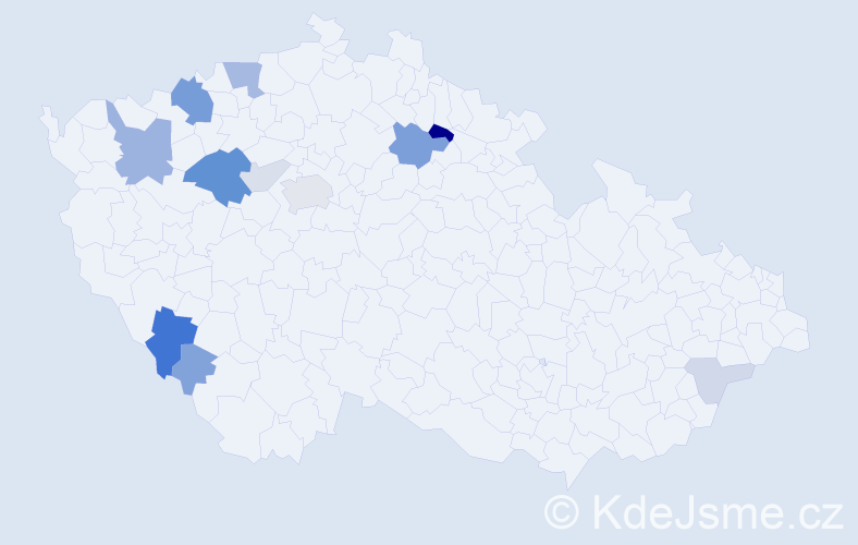 Příjmení: 'Labaštová', počet výskytů 32 v celé ČR