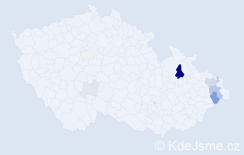 Příjmení: 'Neshoda', počet výskytů 26 v celé ČR