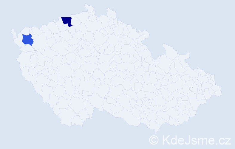 Příjmení: 'Ehlert', počet výskytů 3 v celé ČR