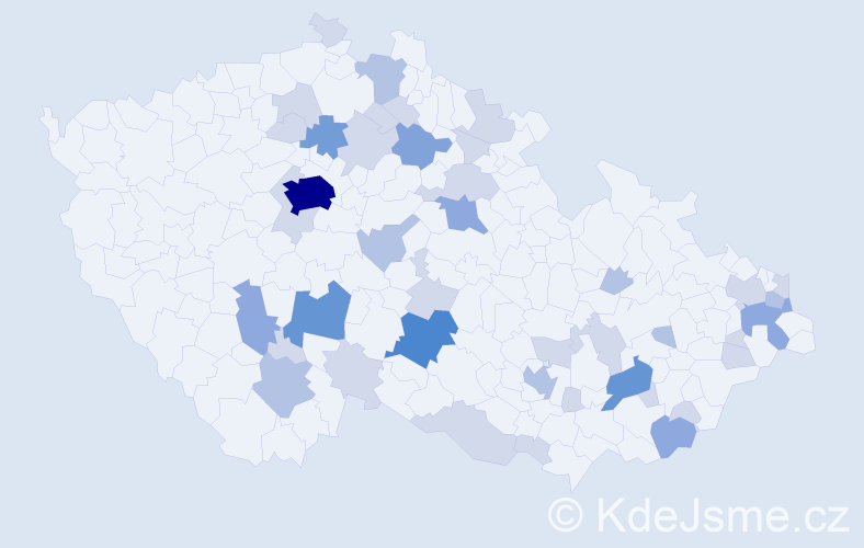 Příjmení: 'Letko', počet výskytů 98 v celé ČR