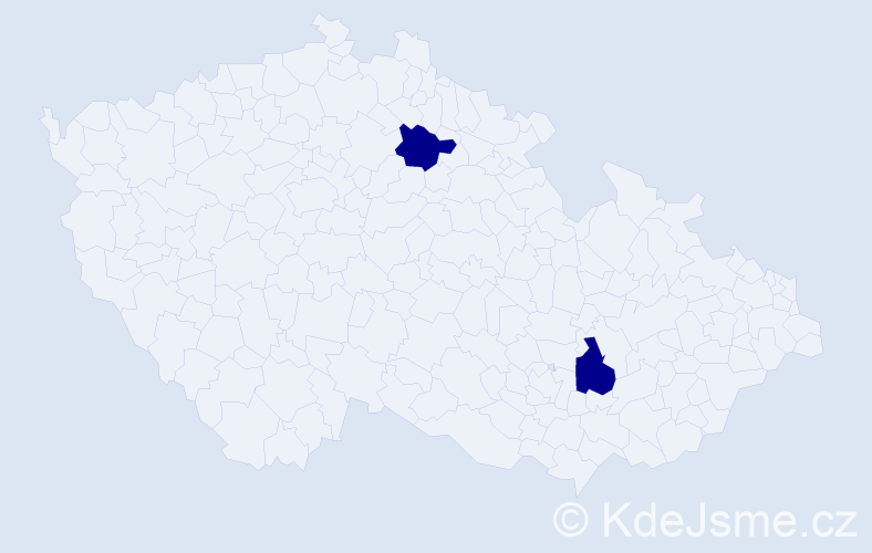 Příjmení: 'Almashii', počet výskytů 2 v celé ČR