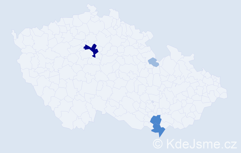 Příjmení: 'Soboličová', počet výskytů 9 v celé ČR