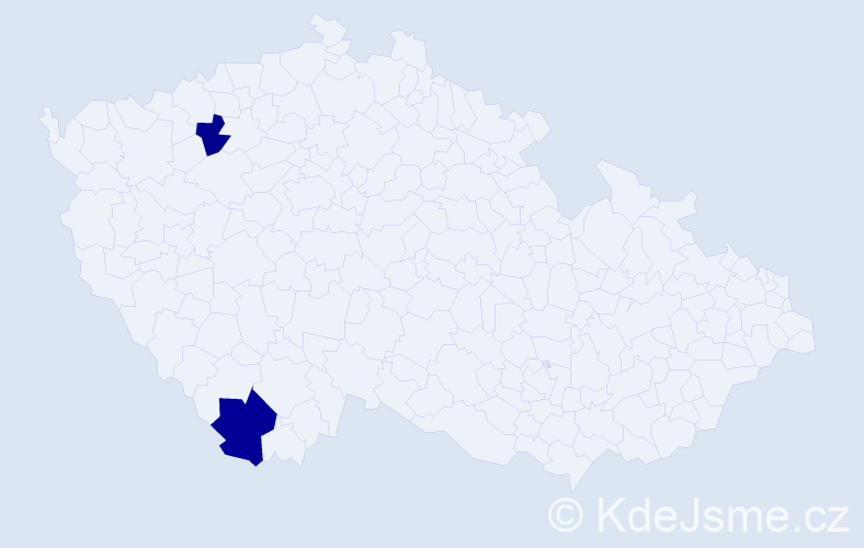 Příjmení: 'Zlatinská', počet výskytů 5 v celé ČR