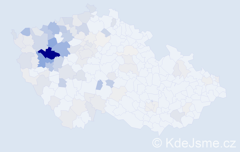 Příjmení: 'Vopatová', počet výskytů 426 v celé ČR