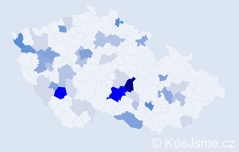 Příjmení: 'Pivničková', počet výskytů 138 v celé ČR