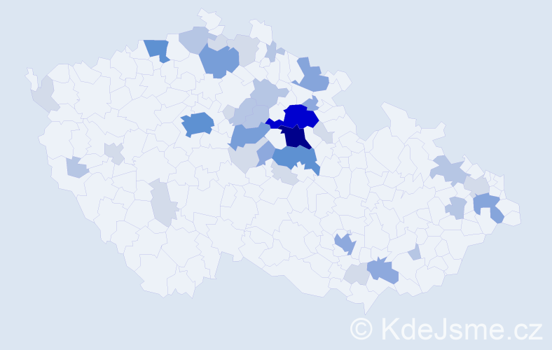 Příjmení: 'Desenský', počet výskytů 112 v celé ČR