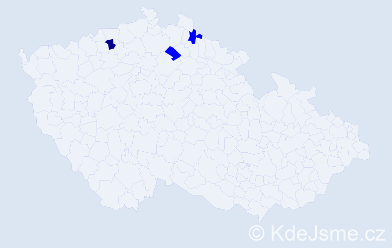 Příjmení: 'Drdolová', počet výskytů 7 v celé ČR
