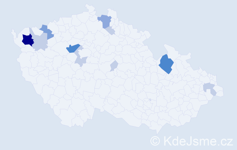 Příjmení: 'Lichnerová', počet výskytů 31 v celé ČR