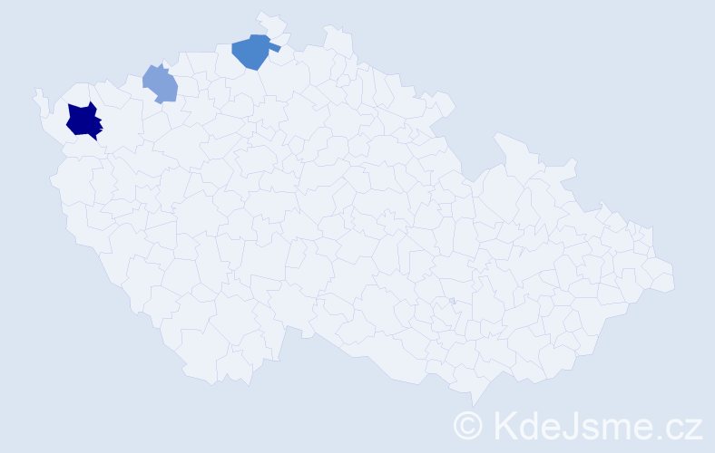 Příjmení: 'Árvová', počet výskytů 7 v celé ČR